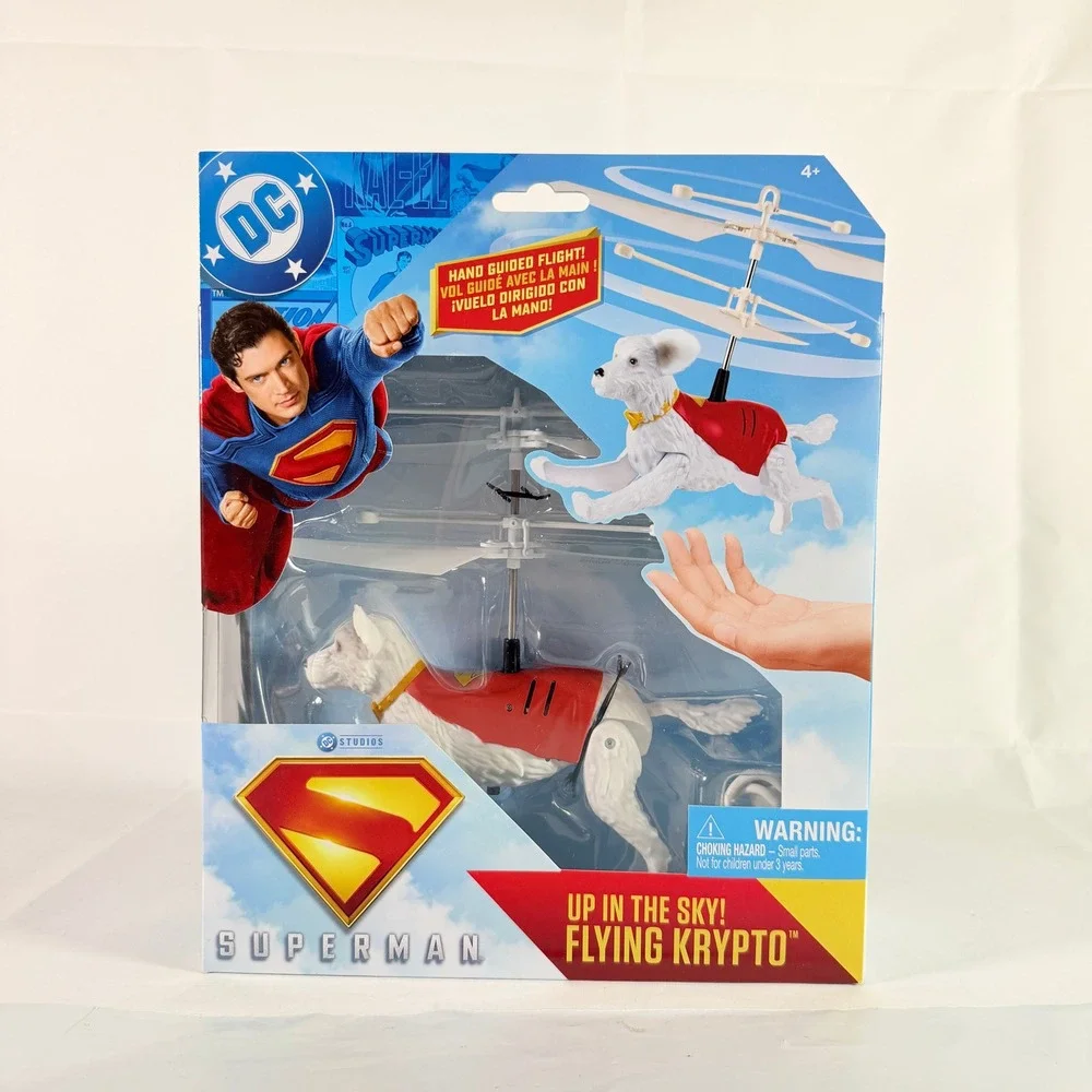DC Studios Superman Up in the Sky Flying Krypto Hand Controlled‎ Toy Spin Master